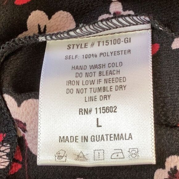 LUSH NWT WOMENS LARGE TOP BLOUSE FLORAL - Picture 6 of 8